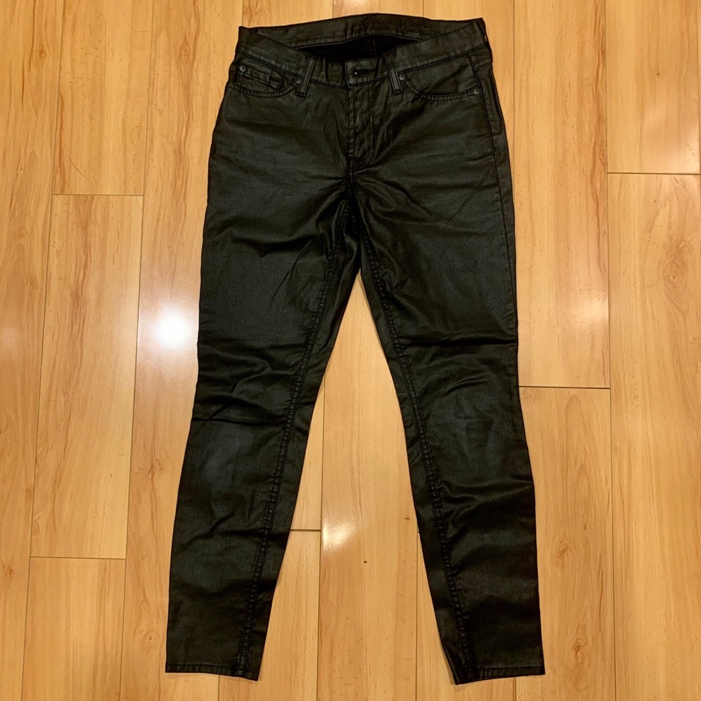Seven for all Mankind black waxed Jeans